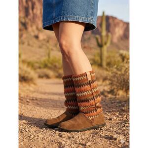 Keen Women's Auburn Navajo Suede/Wool Blend Sherpa Lined Slouchy Boots Size 8.5